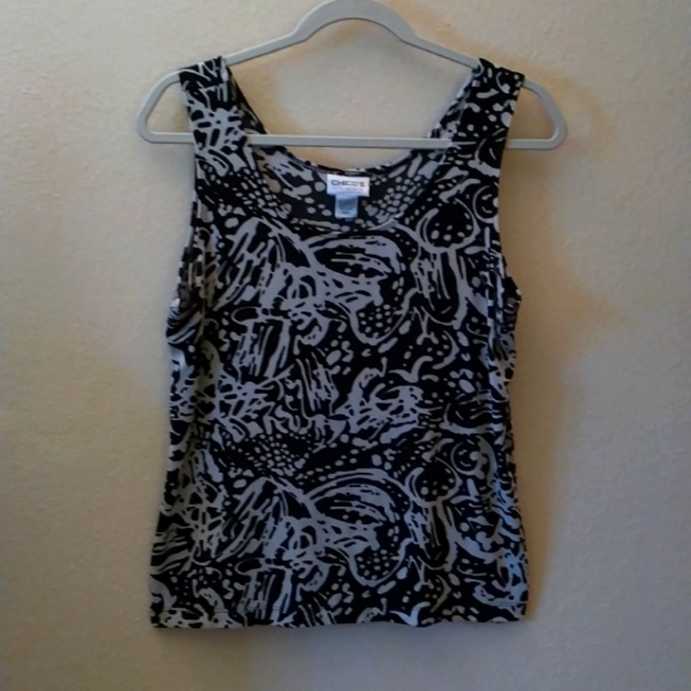 Chico's Travelers Classic Shell Sz 2  US M (12-14)